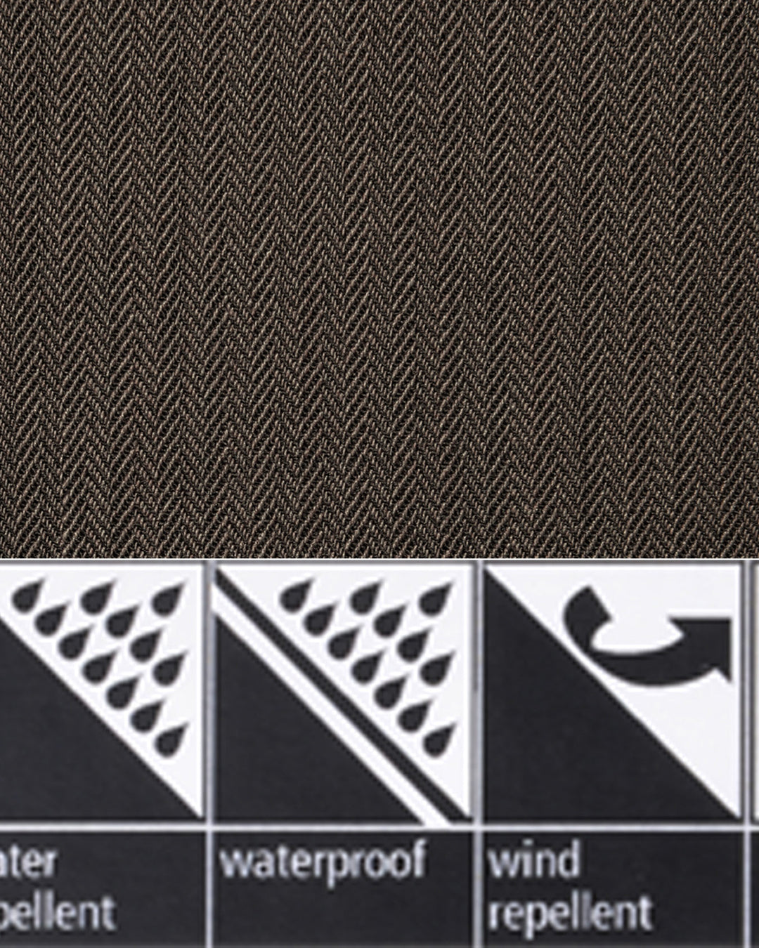 Performance Chino: Brown Herringbone