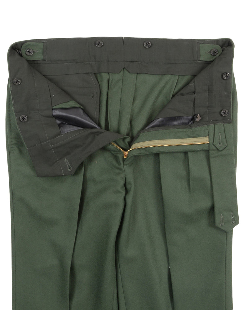 VBC :100% Wool Green Flannel