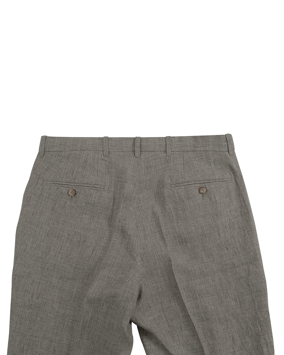 Solbiati Stone Grey Linen Dress Pant - 2