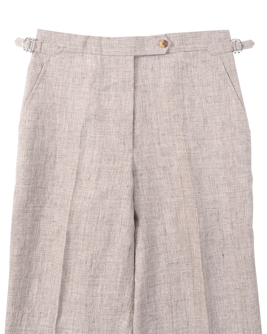 Solbiati Light Brown Linen Dress Pant - 3
