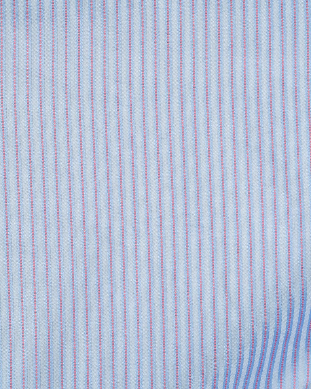 Pink Blue Satin Stripes on Pale Blue Shirt - 8