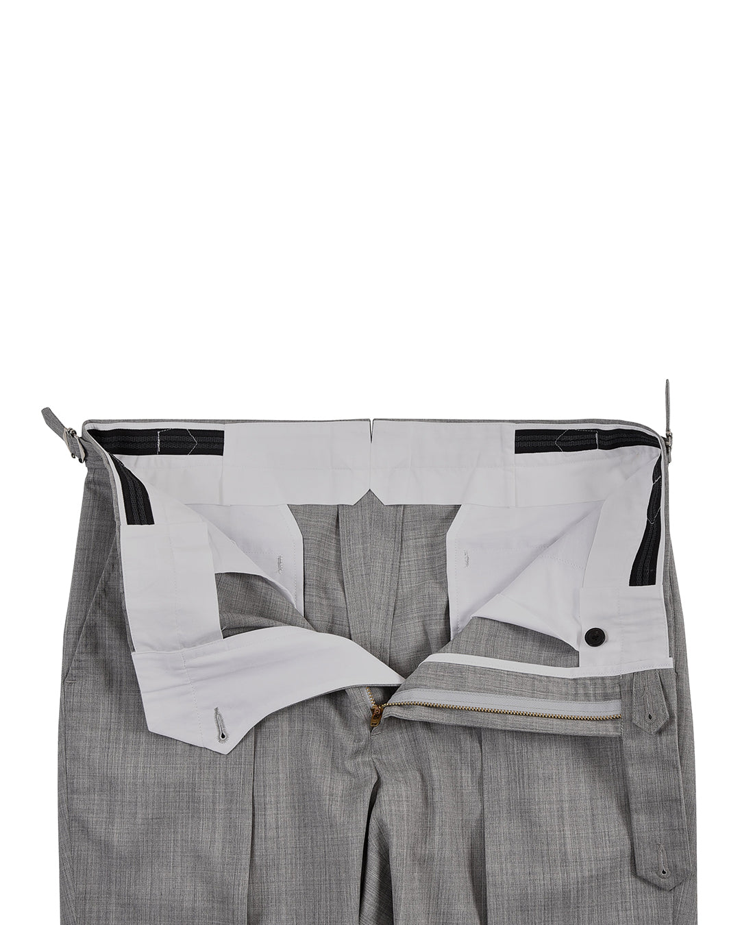 Washable Wool Light Grey Dress Pant - 3
