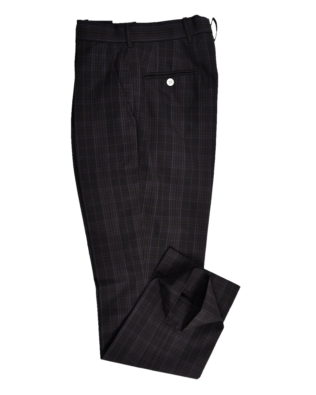 Black Grey Checks Pant - 2