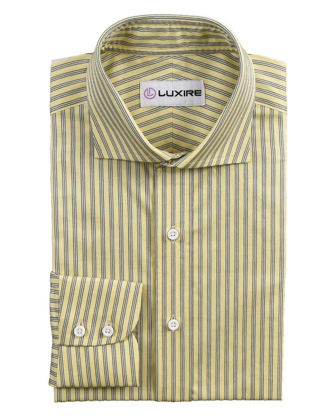 Albini Yellow With Blue Stripes - 1