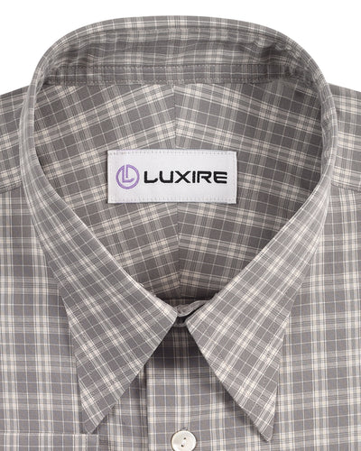 Grey Off-White Tattersall Checks