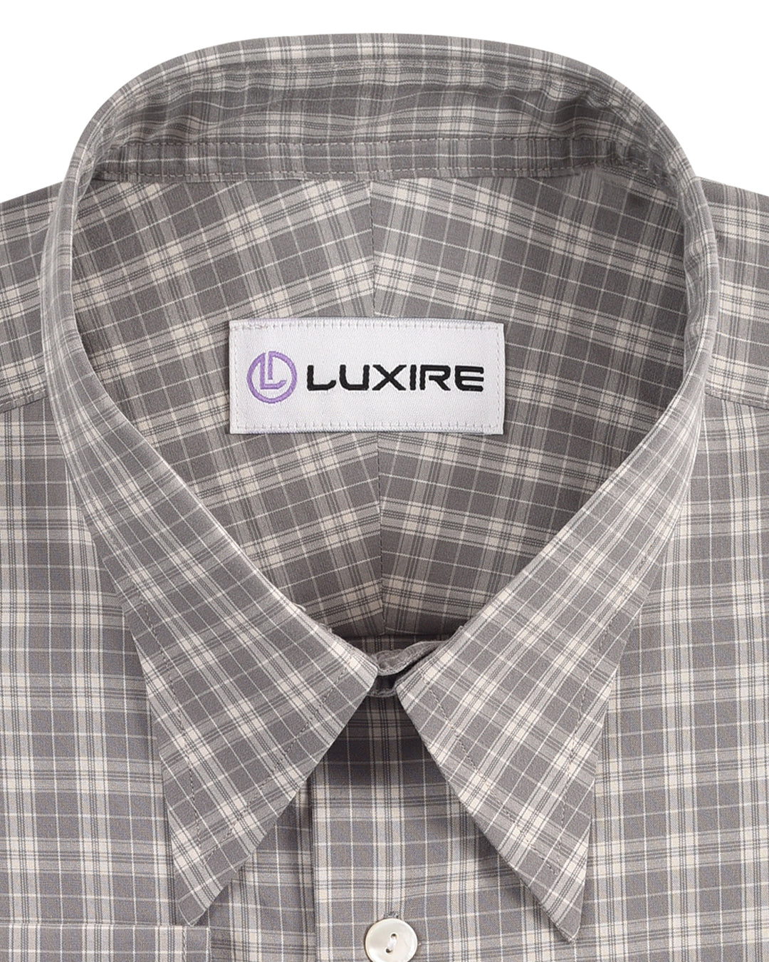 Grey Off-White Tattersall Checks