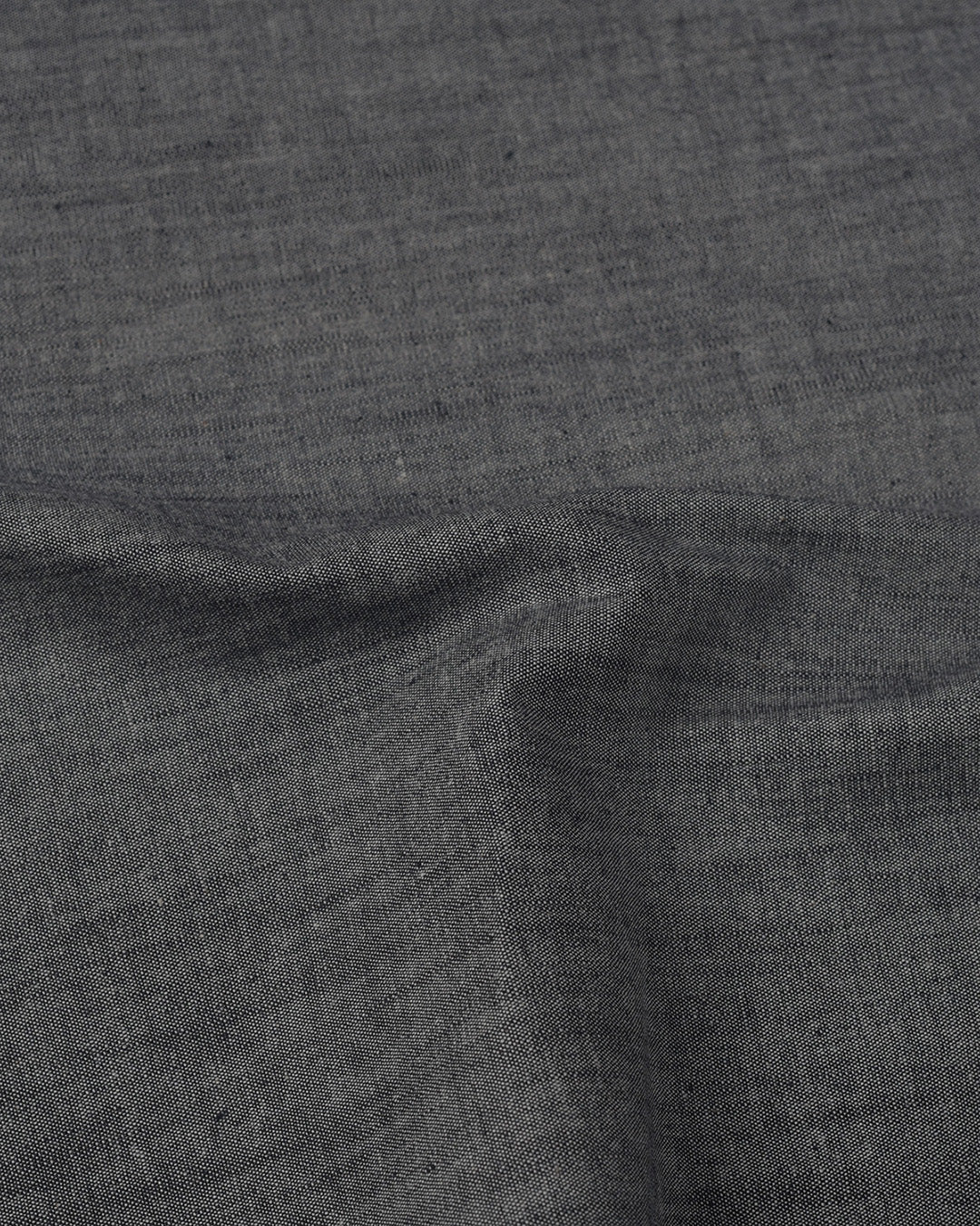 Grey Denim Chambray Shirt - 4