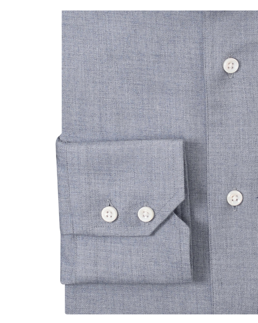 Cashmerello Alumo: Greyish Blue Cotton Twill