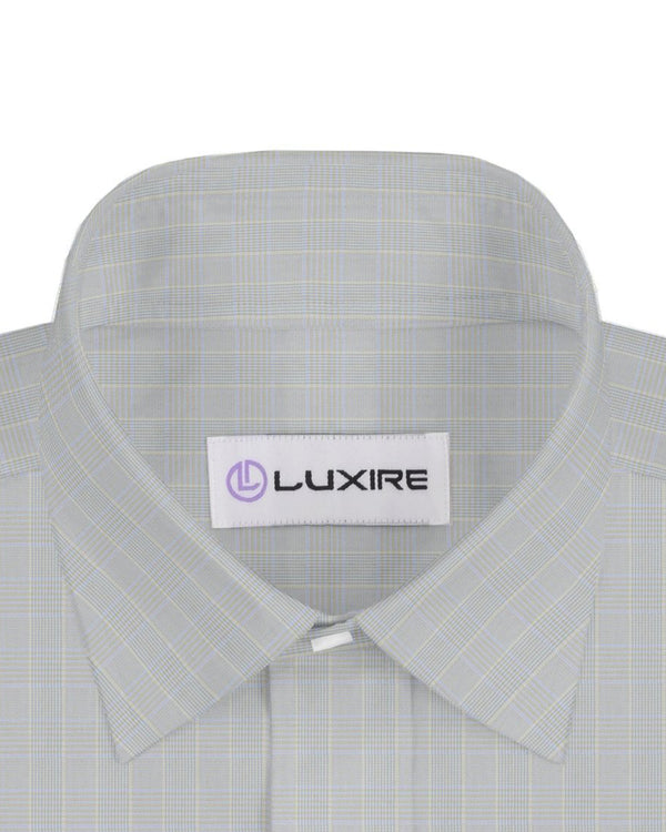 Alumo Blue Twill Prince of Wales Checks on Off White