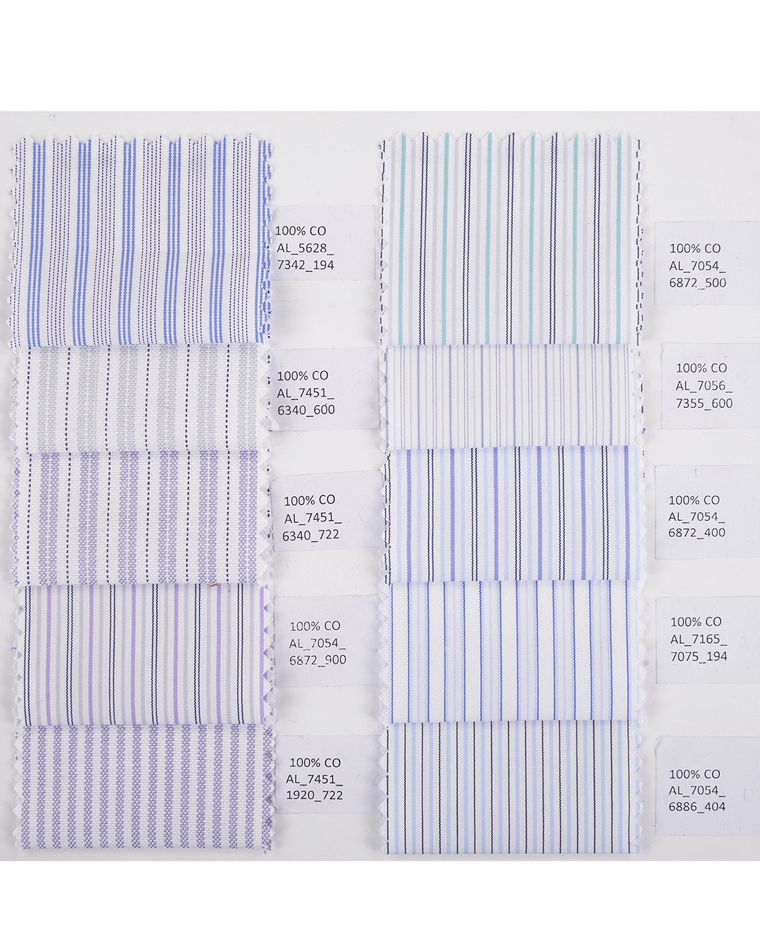 Alumo Oxford  Light Purple and Navy Stripes - 4