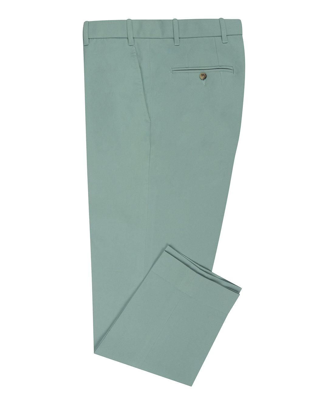 Aqua Blue Twill Chino - 1