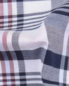 Navy Red Pink Madras Checks