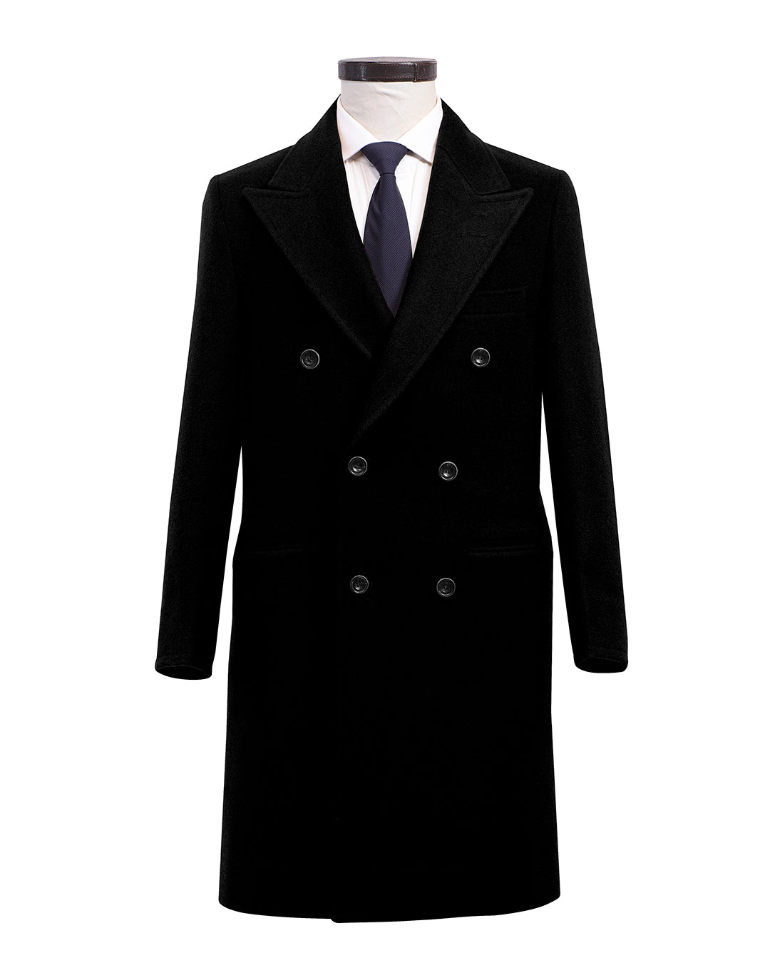 Luxire Wool Black Over Coat - 1