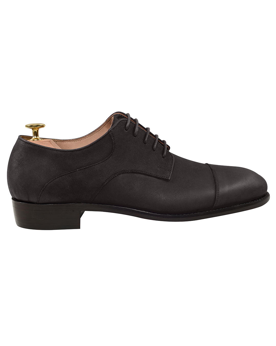 Nubuck Captoe Derby Black - 2