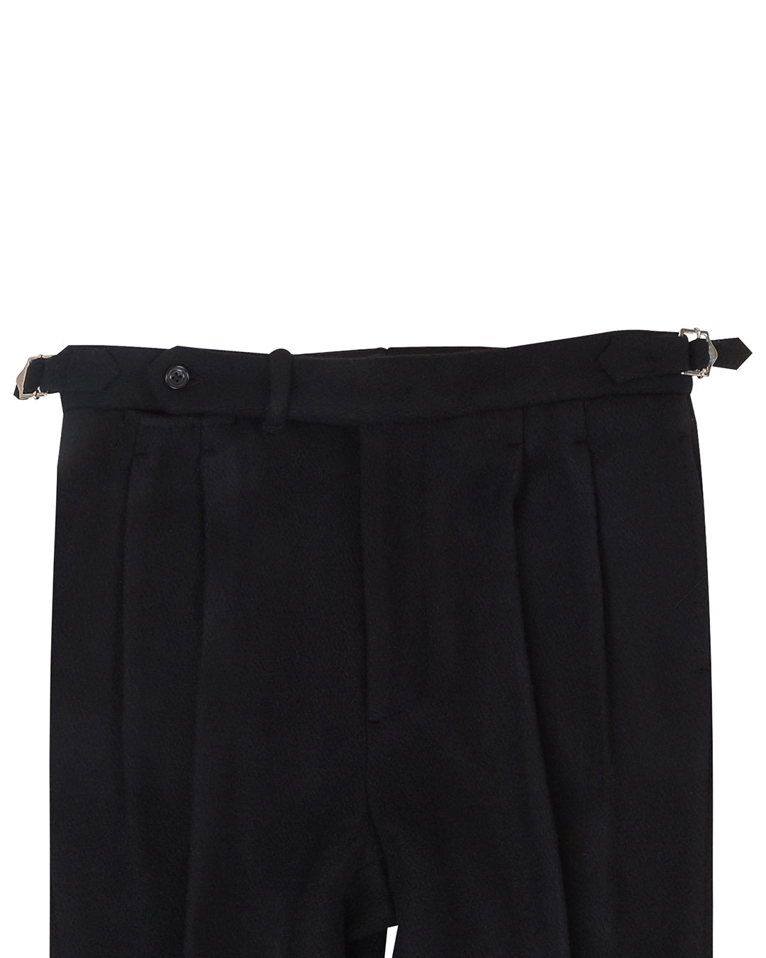 Black Wool Heavy Flannel Pant - 2