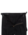Black Wool Heavy Flannel Pant
