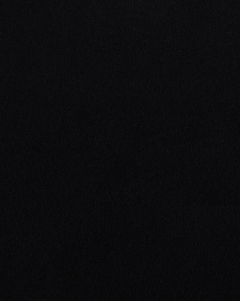 Black Wool Heavy Flannel Pant