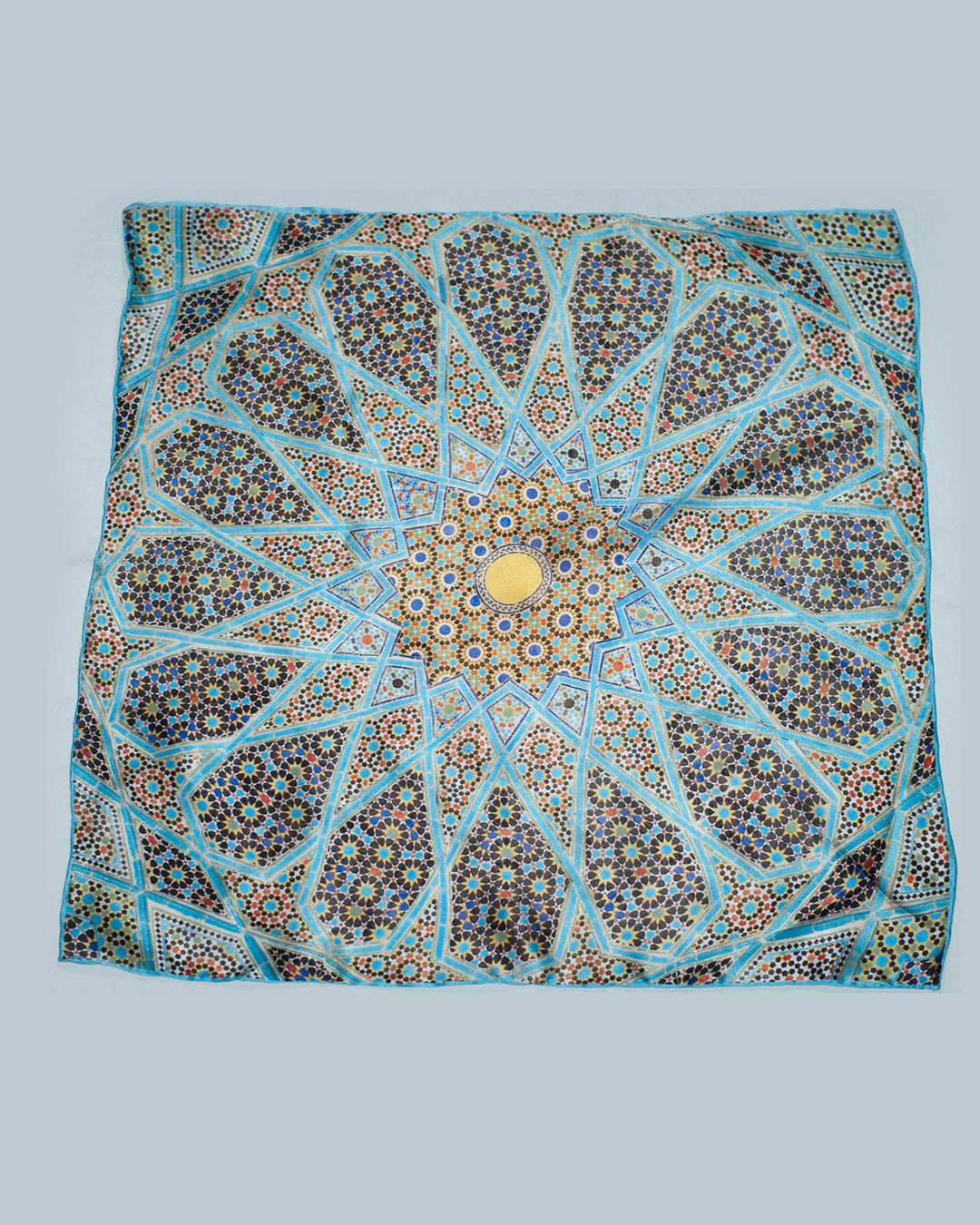 Pocket Square - The Blue Geometry - 1
