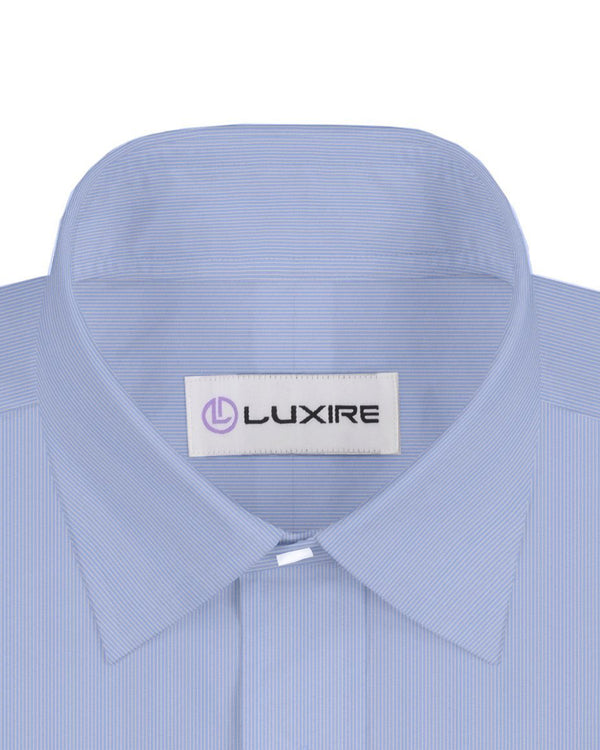 Baby Blue Whtile Candy Stripes Shirt