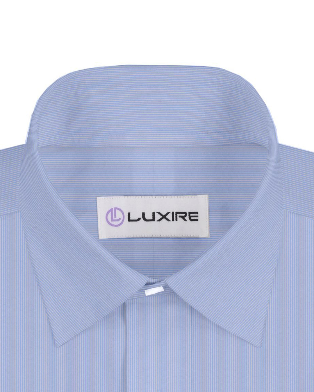 Baby Blue Whtile Candy Stripes Shirt