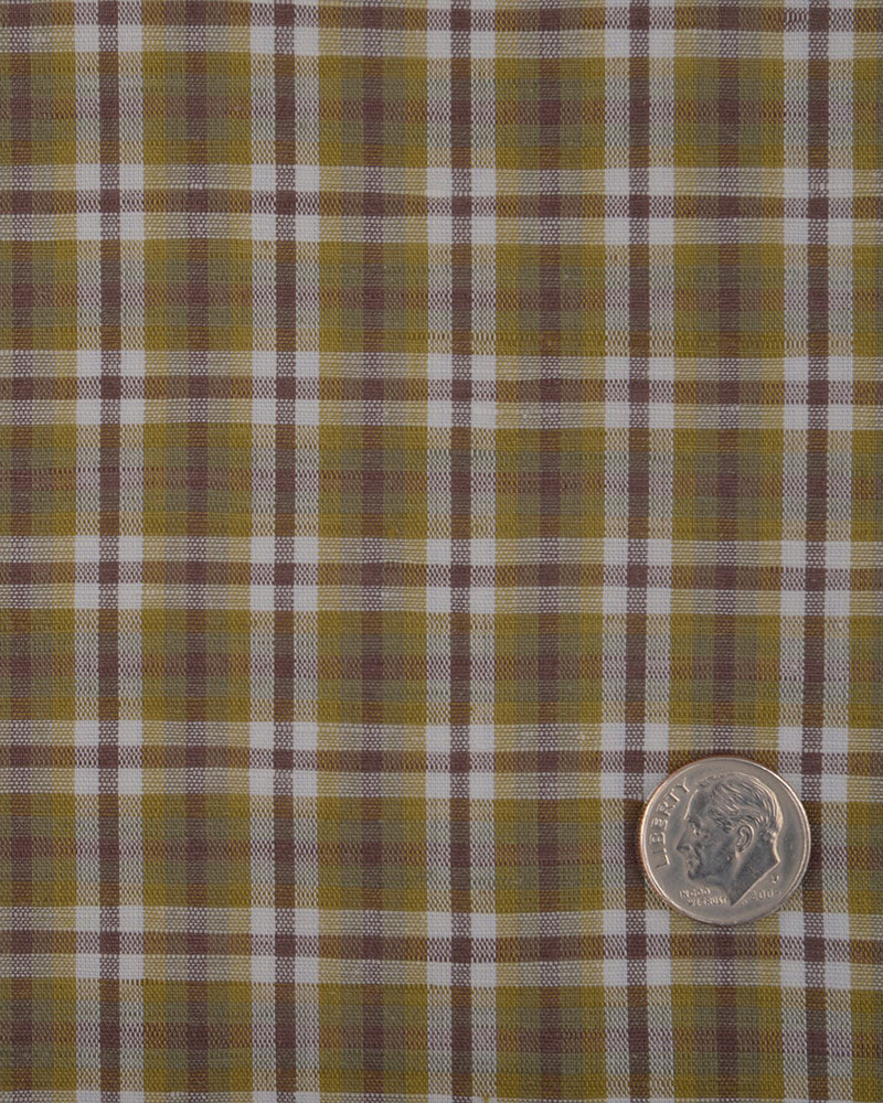 Brown White Crocodile Green Madras Checks