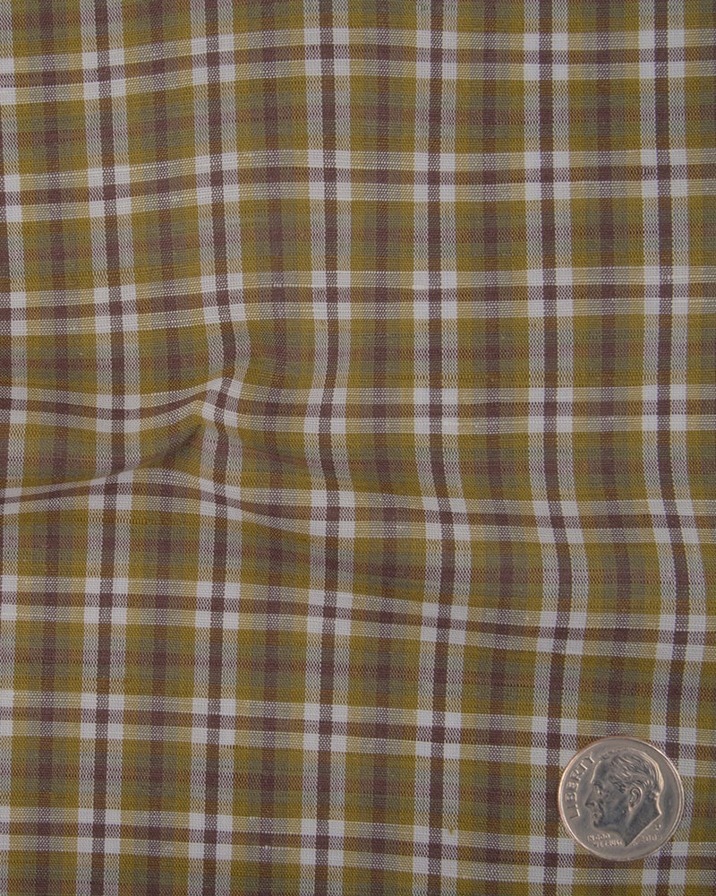 Brown White Crocodile Green Madras Checks