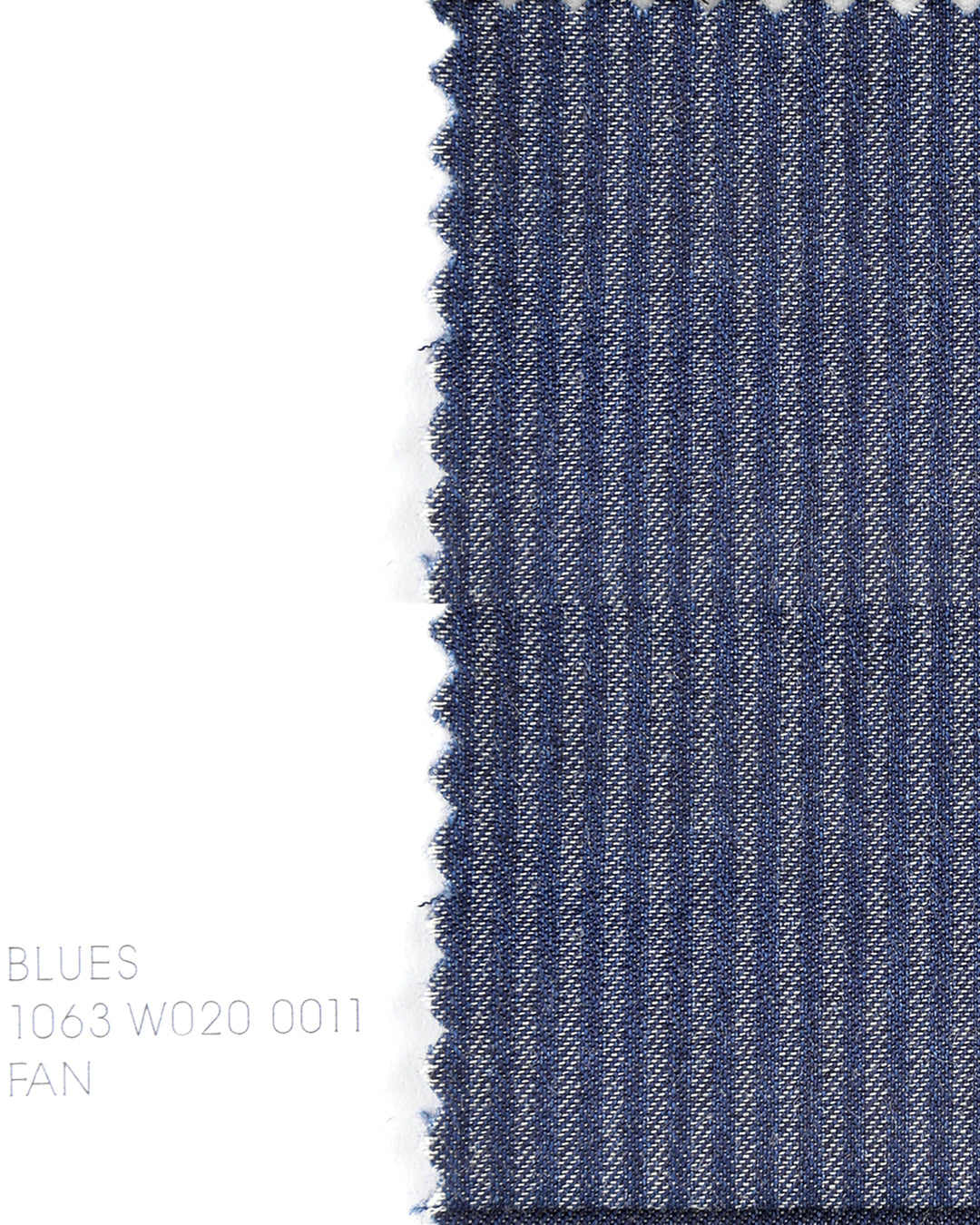 Canclini Blues: Blue Stripe Chambray
