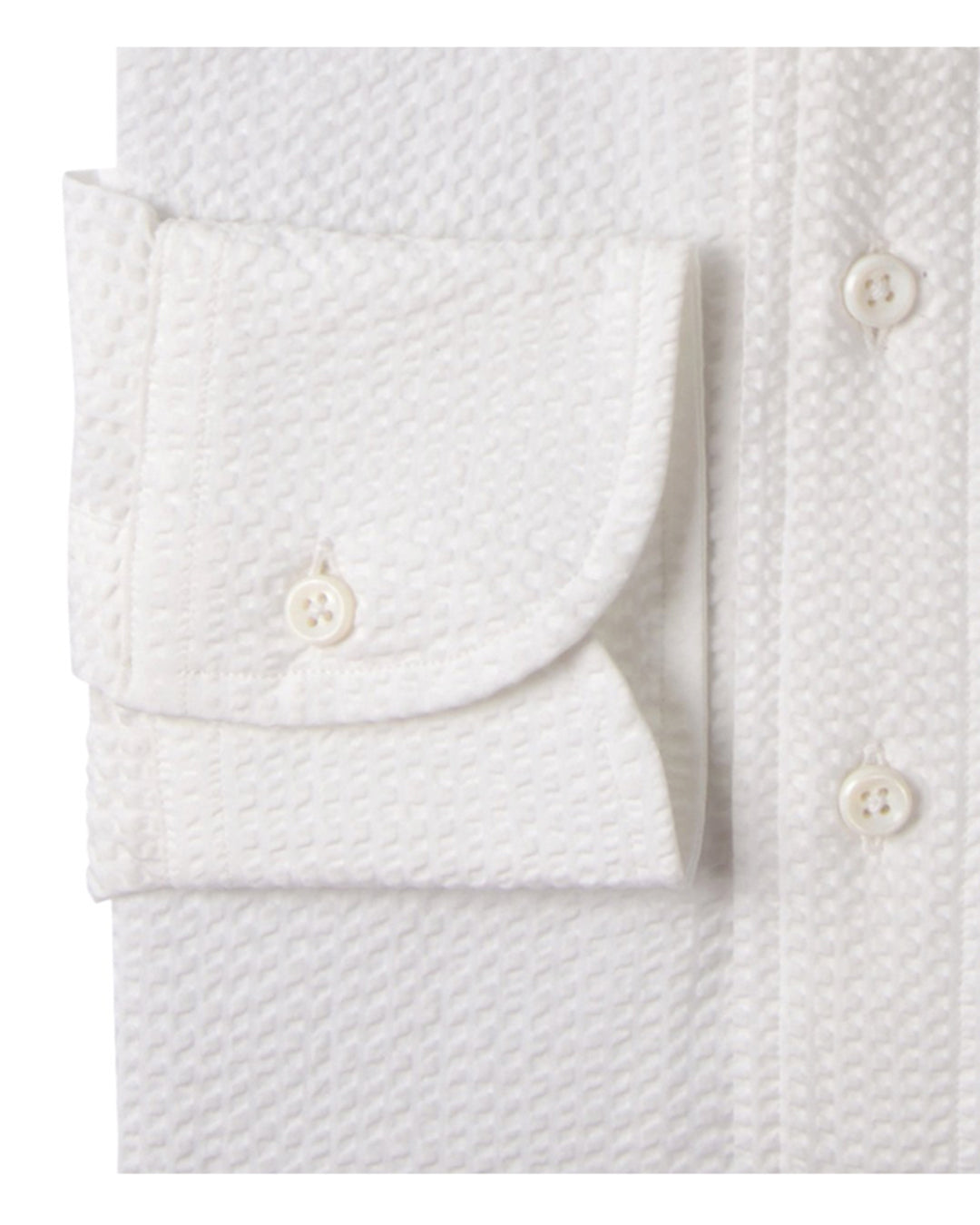 Canclini Long Beach: White Seersucker