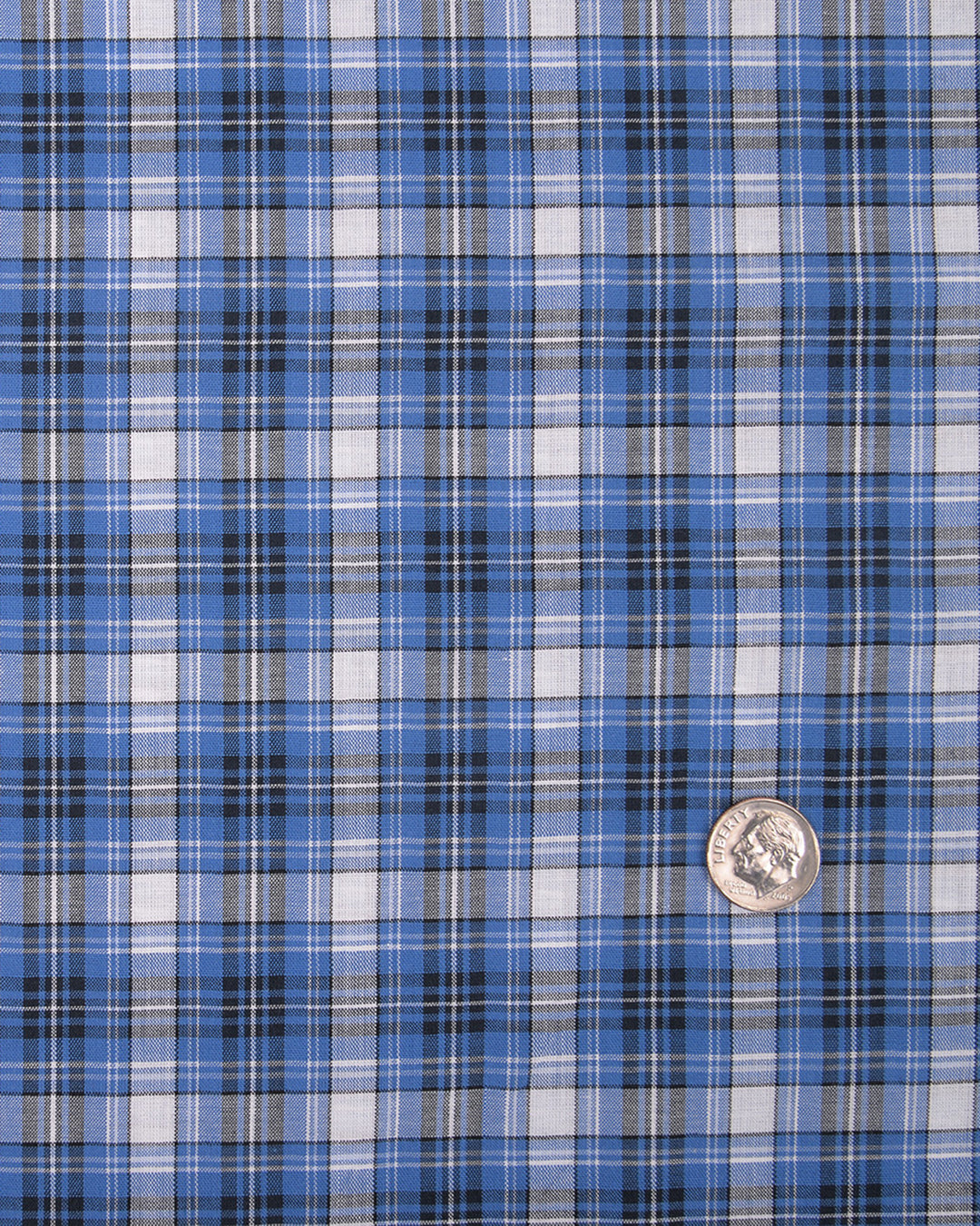 Blue Black White Madras Checks - 5