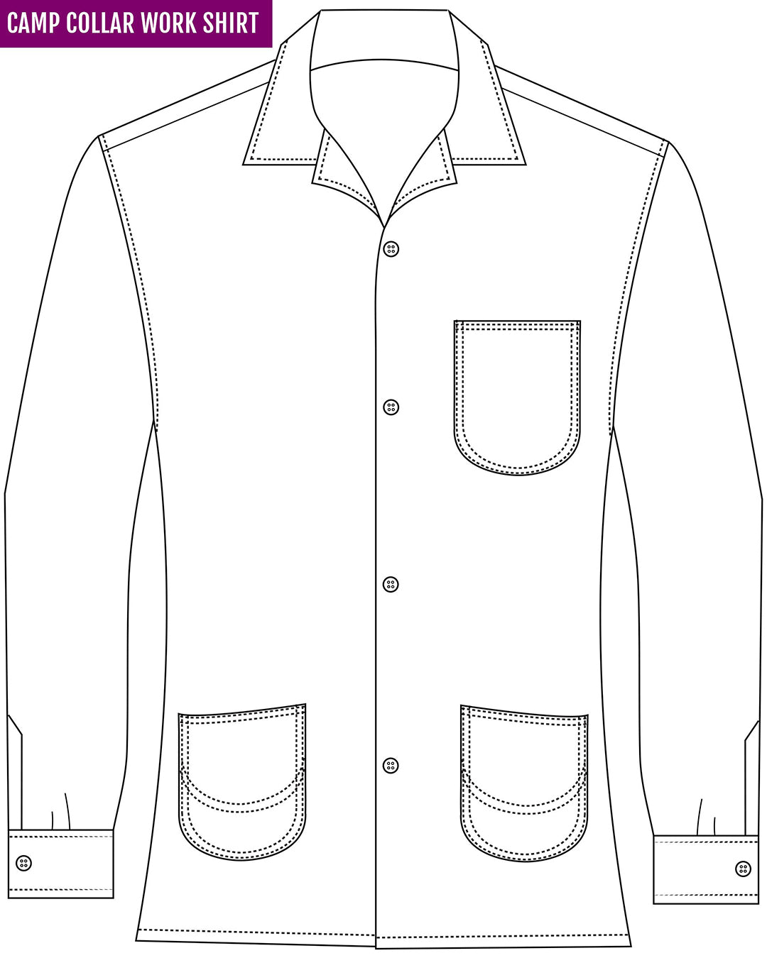 Maroon Grey Tattersall Flannel Work Shirt - 7