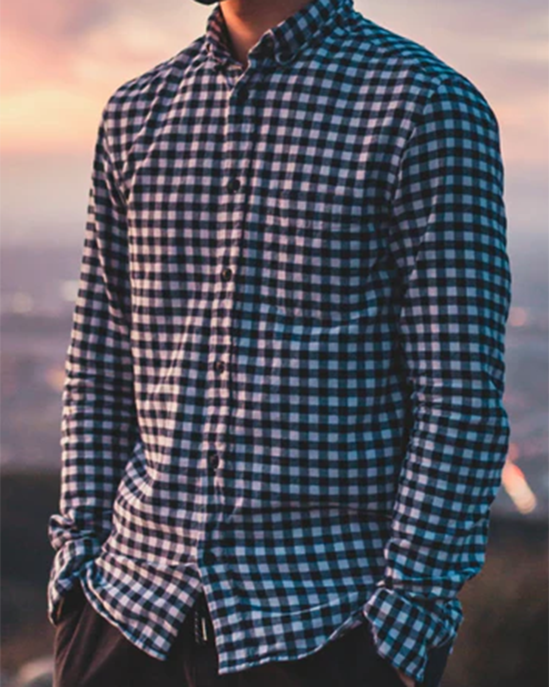Royal Blue Gingham Checks - 1