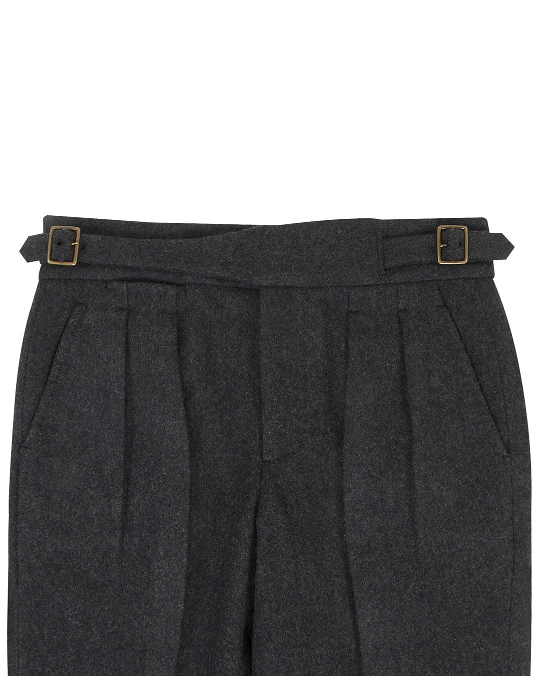 Charcoal Grey 100% Wool Flannel - 2