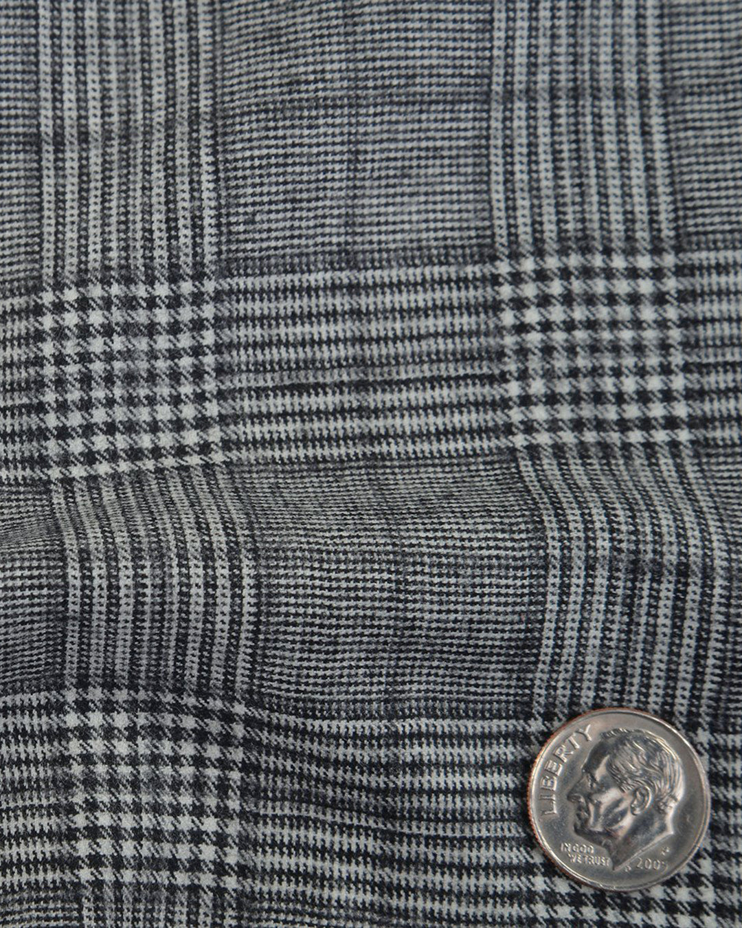 Drapers Black and White Glen Plaid Checks High Rise Double Tab Pant - 12