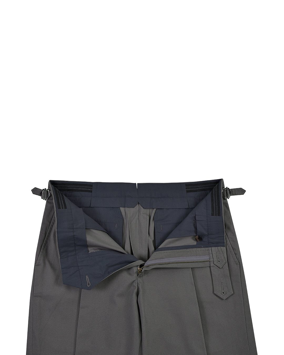 Ash Grey Cotton Twill Dress Pant - 3