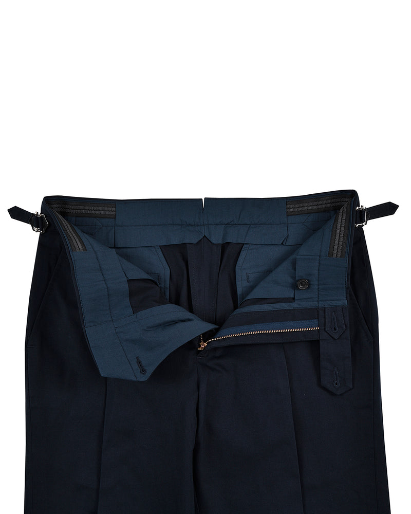 Navy Twill Cotton Dress Pant