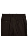 Brown Wool Birdseye Dress Pant