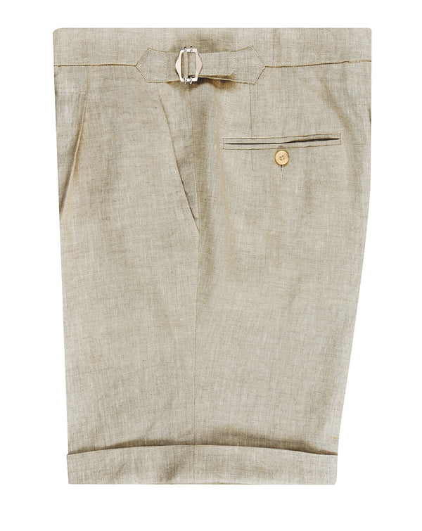 100% Linen Suiting Muslin Shorts