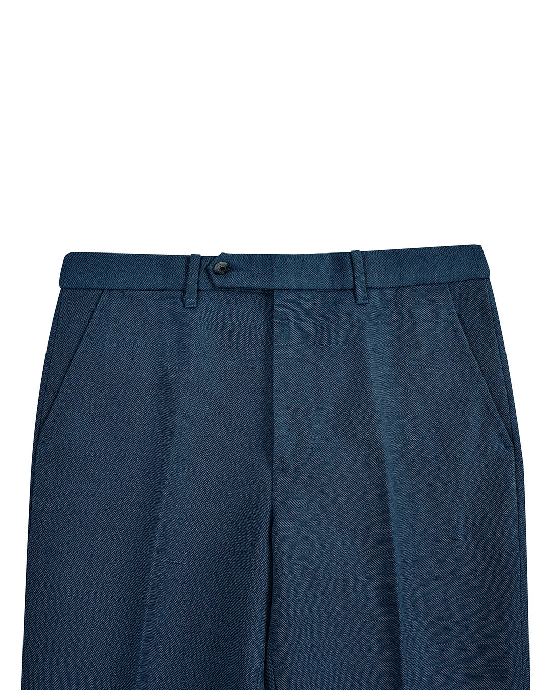 Linen Cotton Canvas: Steel Blue Dress Pant