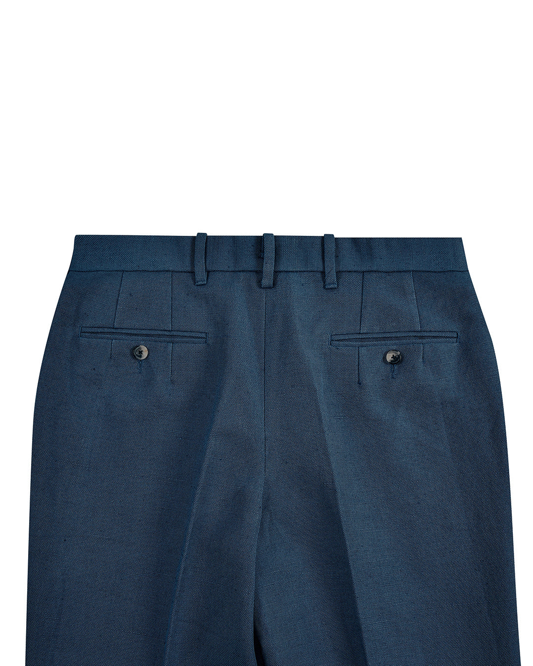 Linen Cotton Canvas: Steel Blue Dress Pant