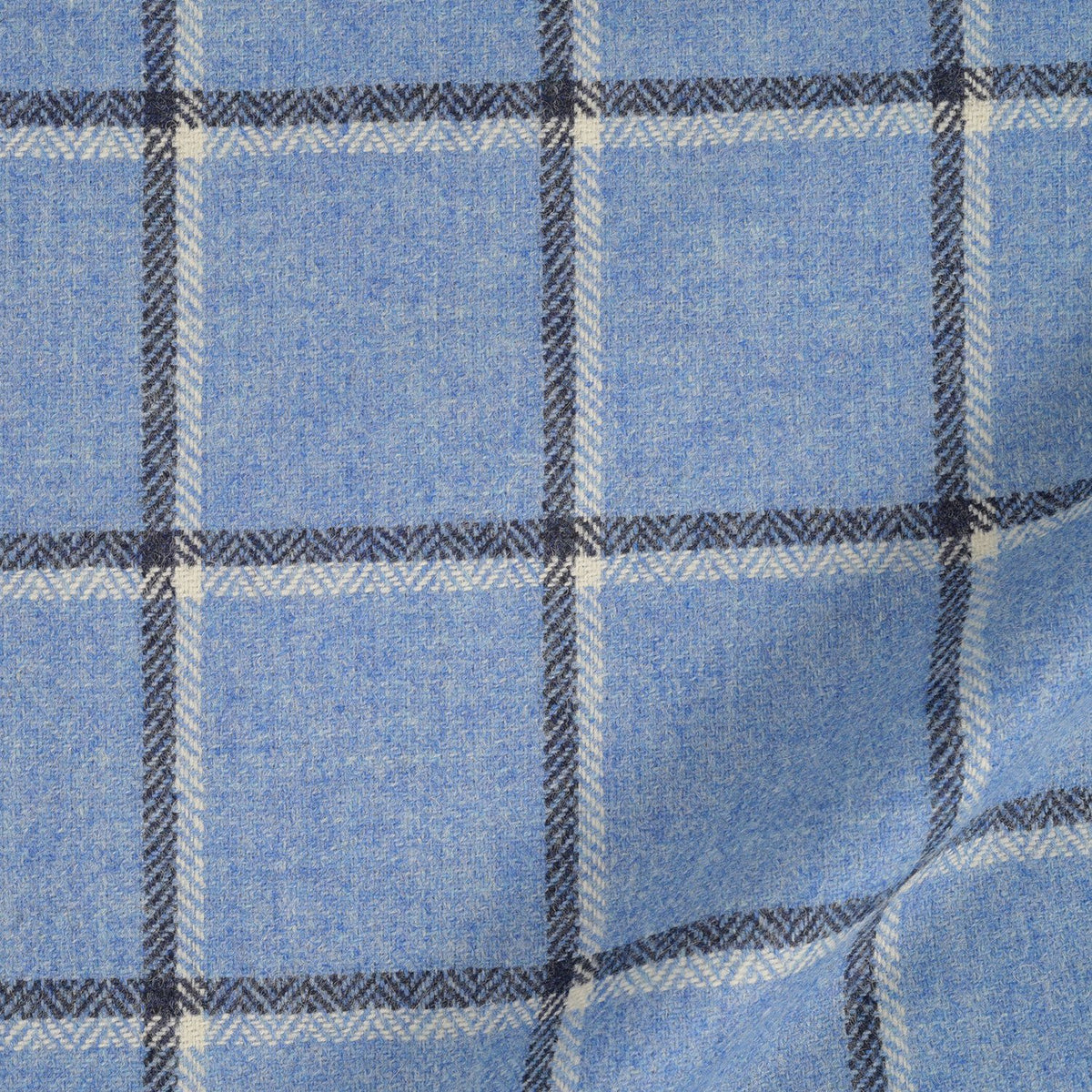 Cap Tweed in Blue Windowpane - 2