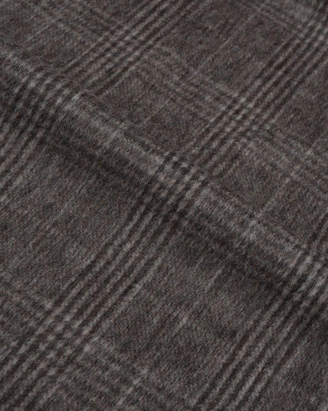 Loro Piana: Brown Glen Checks Cashmere - 3
