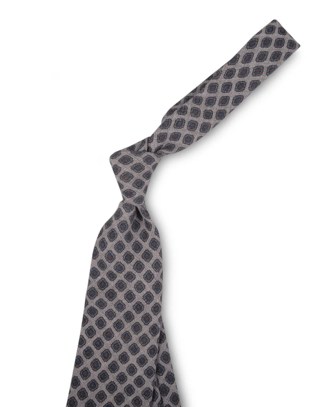 Grey Floral Tie - 3