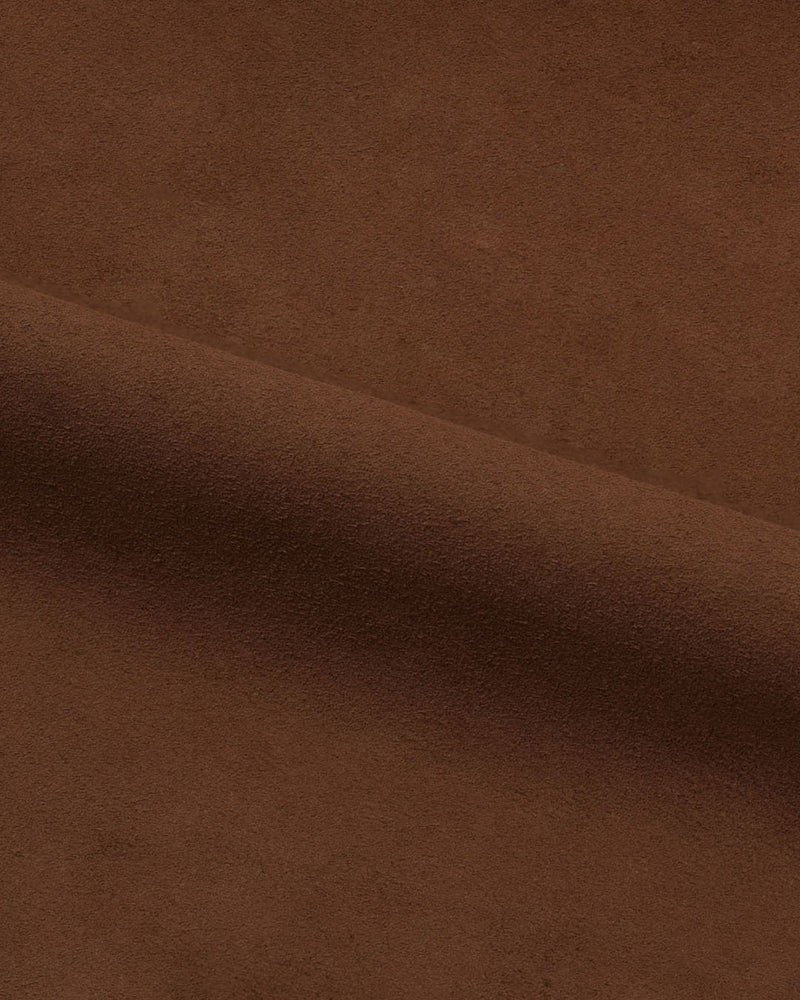 Tan Suede Leather Bomber Jacket