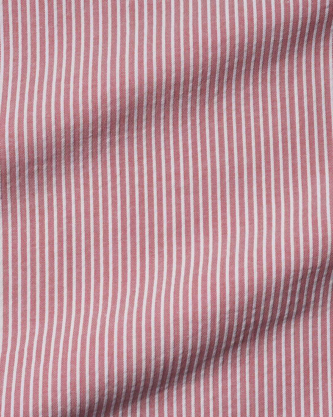 Pale Red White Pin Stripes Seersucker - 8