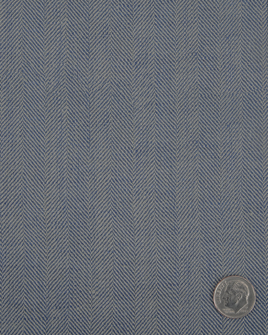 Dugdale Silver & Blue Herringbone - 2