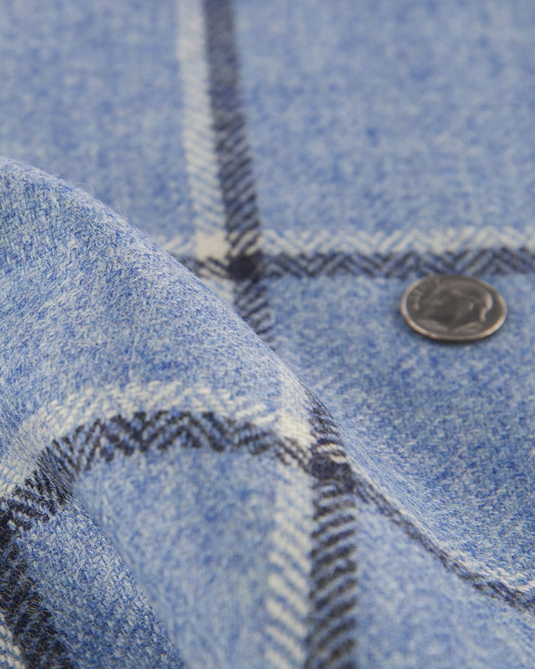 Dugdale Light Blue Windowpane Tweed