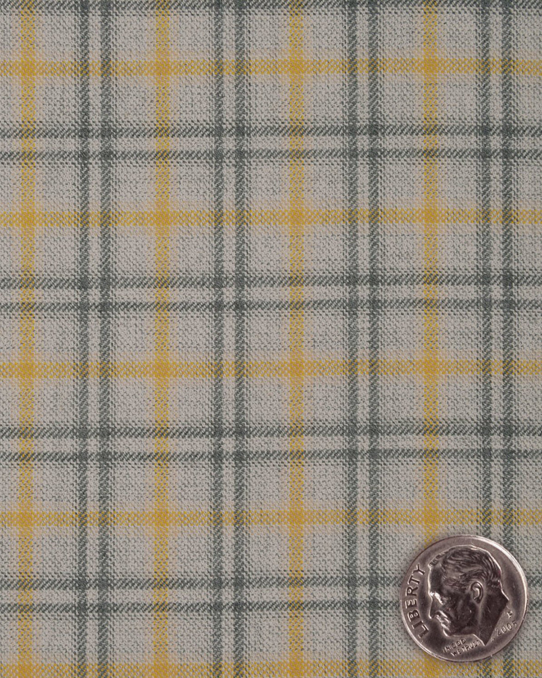 EThomas Tan Grey Tartan Plaid 130s Wool Jacket - 3