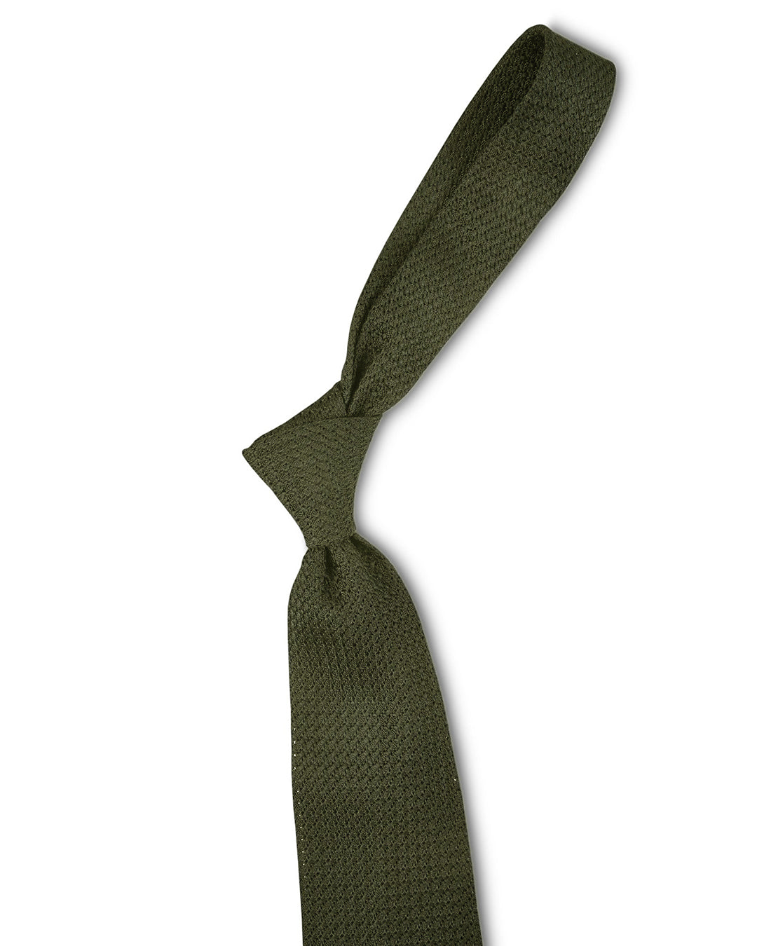 Grenadine Garza Grossa Olive Tie - 1