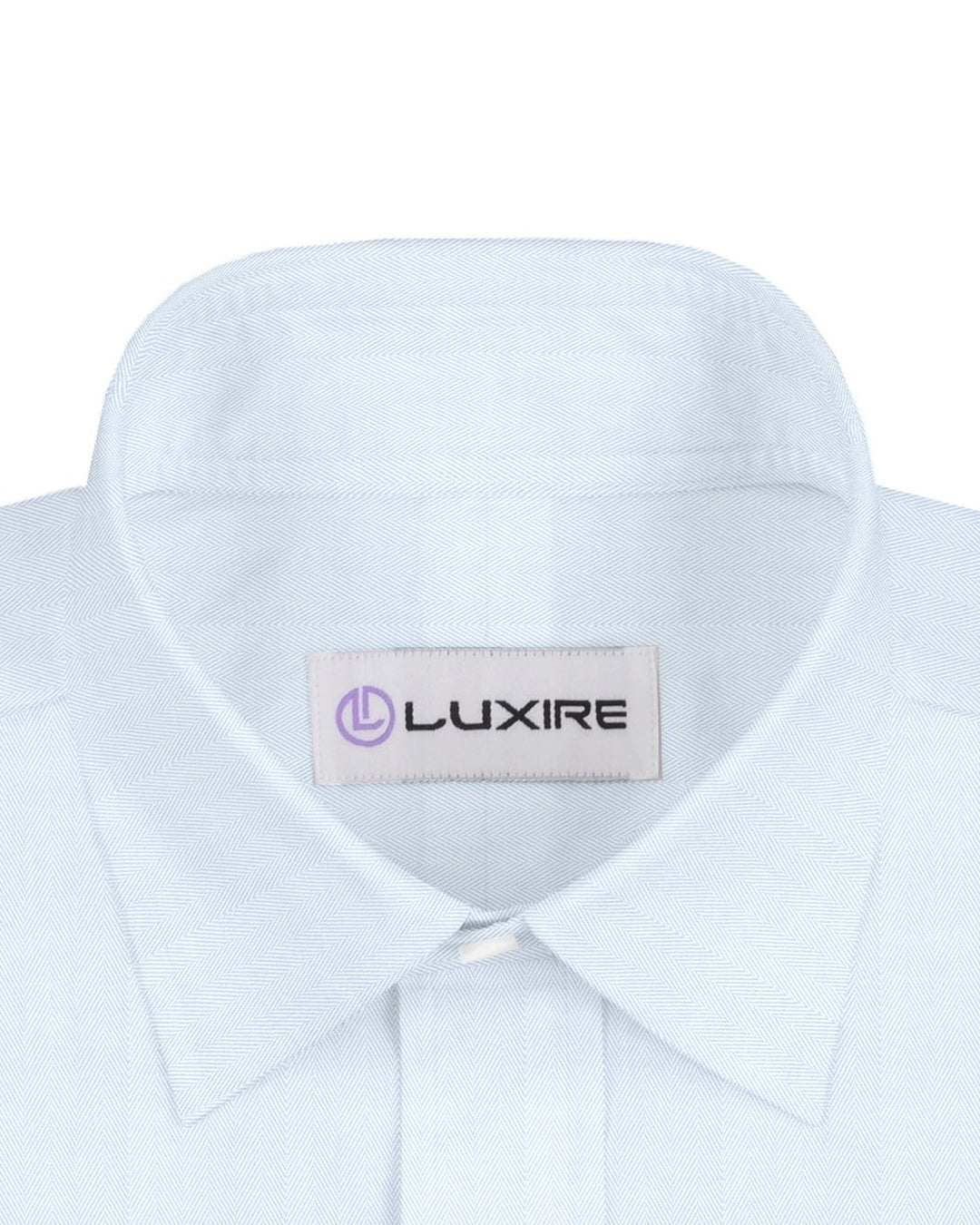 Grandi and Rubinelli Baby Blue Herringbone