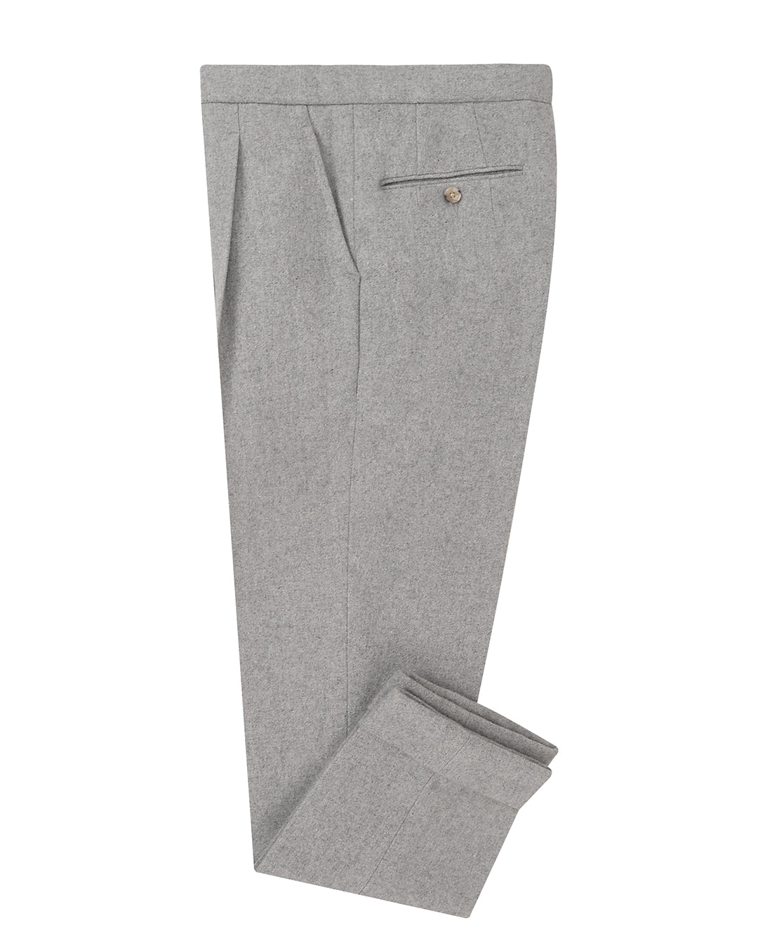 Light Grey Wool Flannel - 1